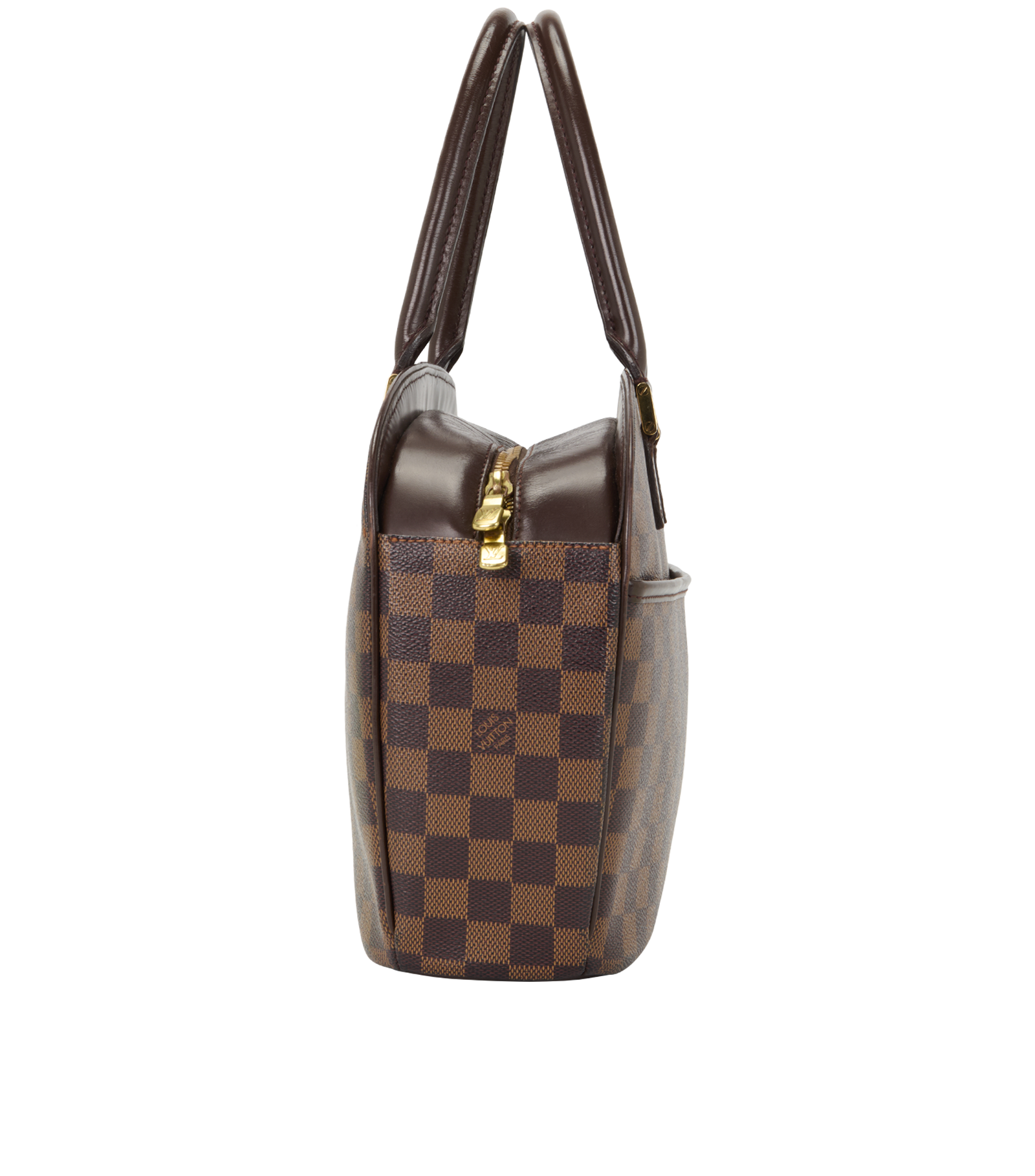 Sairra Horizontal Bag, &pound;550, Handbags, Brown, Canvas, Side view